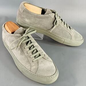 COMMON PROJECTS Size 8 Grey Suede Low Top Sneakers